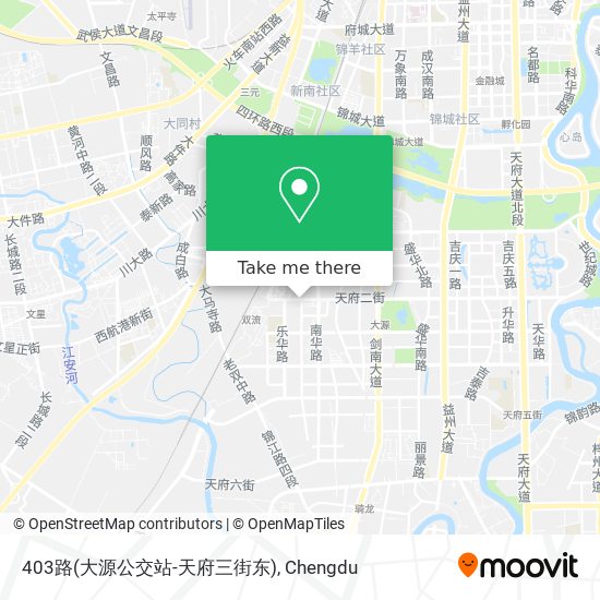 403路(大源公交站-天府三街东) map