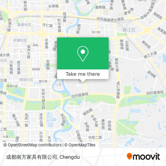成都南方家具有限公司 map