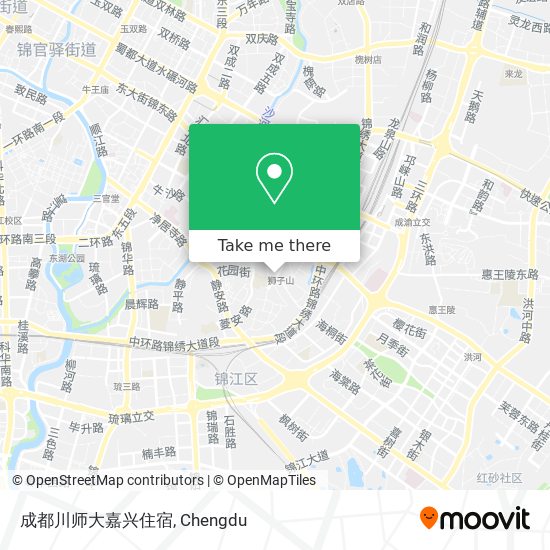 成都川师大嘉兴住宿 map
