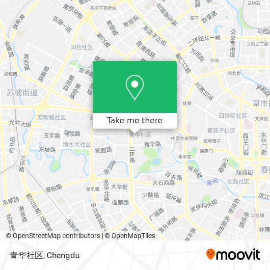 青华社区 map