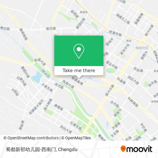 蜀都新邨幼儿园-西南门 map