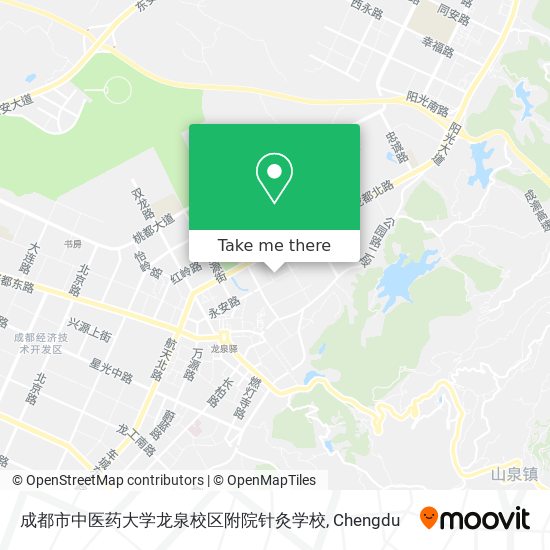 成都市中医药大学龙泉校区附院针灸学校 map