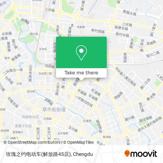 玫瑰之约电动车(解放路4S店) map