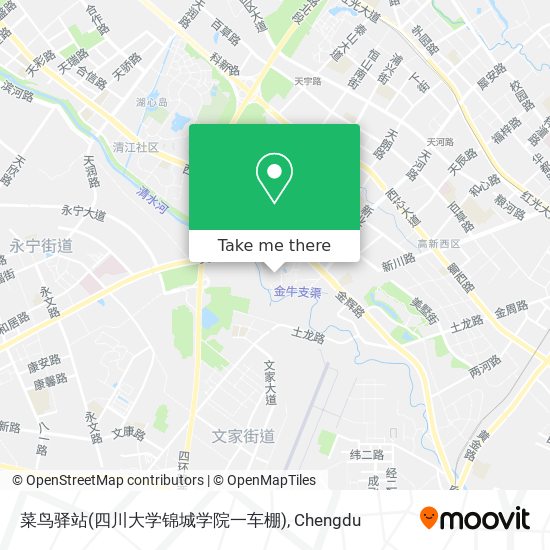 菜鸟驿站(四川大学锦城学院一车棚) map