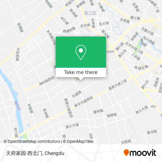 天府家园-西北门 map