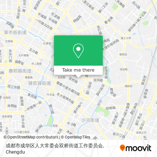 成都市成华区人大常委会双桥街道工作委员会 map