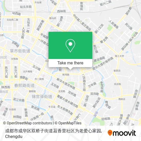 成都市成华区双桥子街道菽香里社区为老爱心家园 map