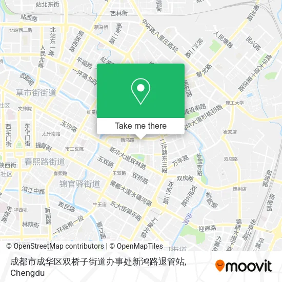 成都市成华区双桥子街道办事处新鸿路退管站 map