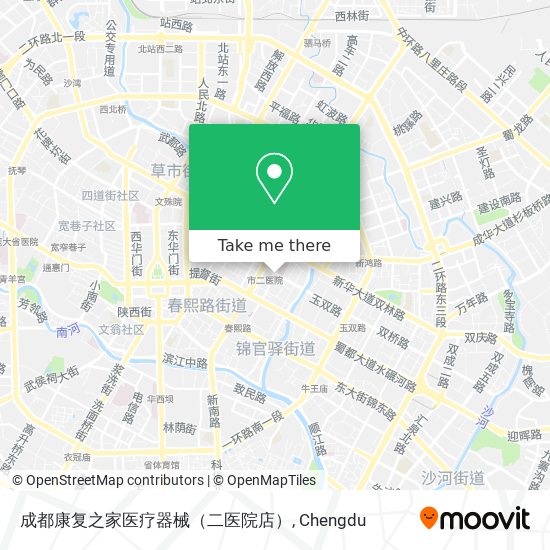 成都康复之家医疗器械（二医院店） map