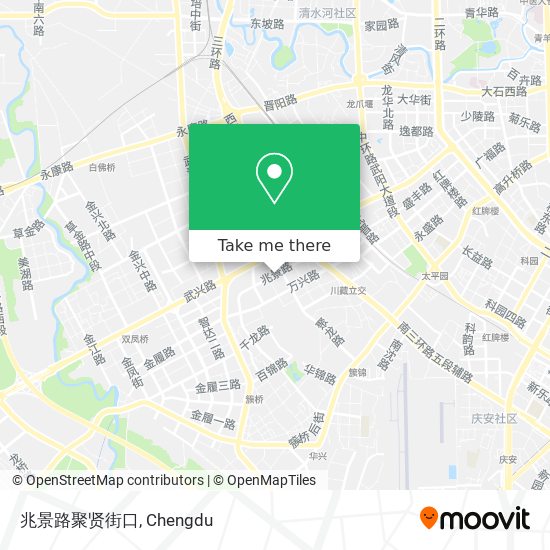 兆景路聚贤街口 map