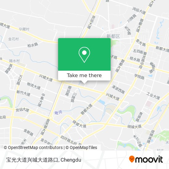 宝光大道兴城大道路口 map