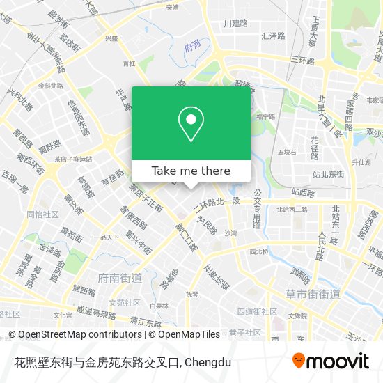 花照壁东街与金房苑东路交叉口 map