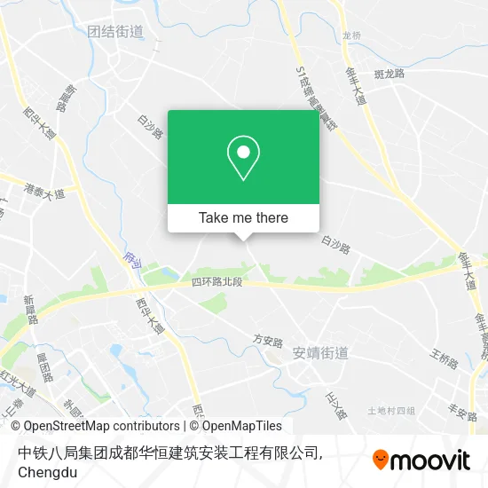 中铁八局集团成都华恒建筑安装工程有限公司 map