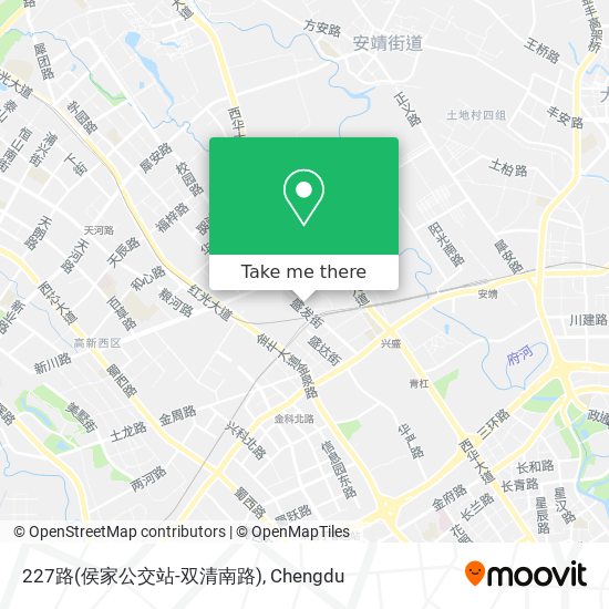 227路(侯家公交站-双清南路) map