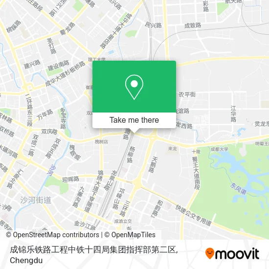 成锦乐铁路工程中铁十四局集团指挥部第二区 map