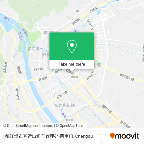 都江堰市客运出租车管理处-西南门 map