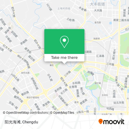 阳光海滩 map