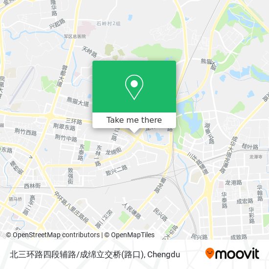 北三环路四段辅路/成绵立交桥(路口) map