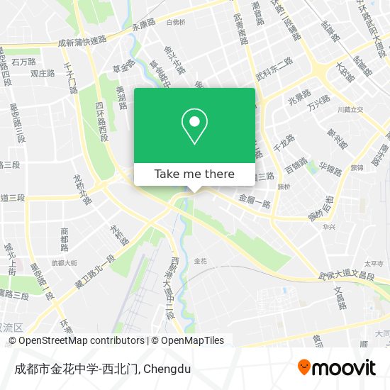 成都市金花中学-西北门 map