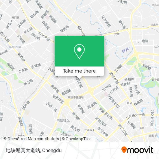 地铁迎宾大道站 map
