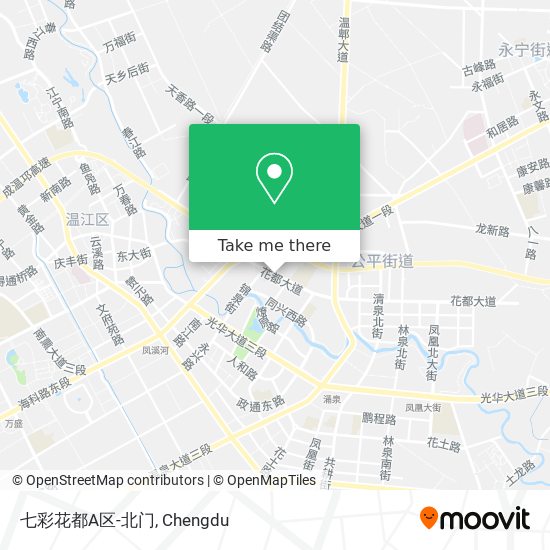 七彩花都A区-北门 map