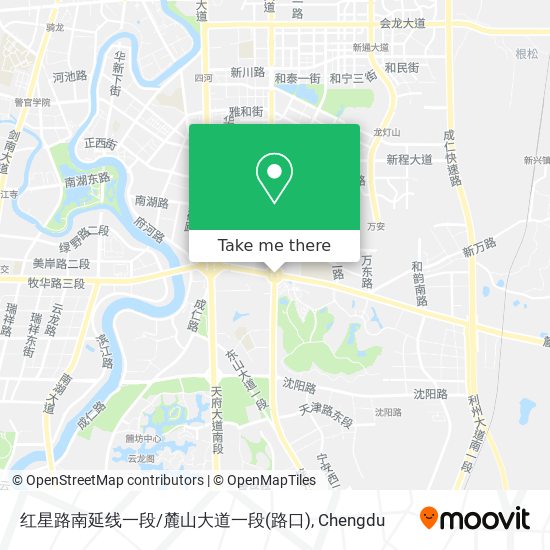 红星路南延线一段/麓山大道一段(路口) map