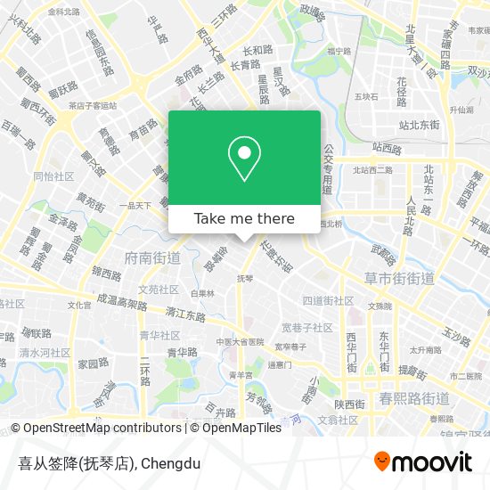 喜从签降(抚琴店) map