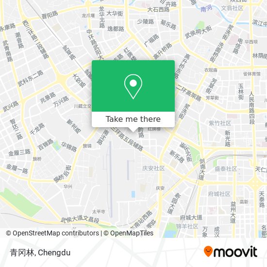 青冈林 map