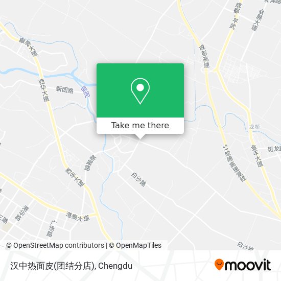 汉中热面皮(团结分店) map