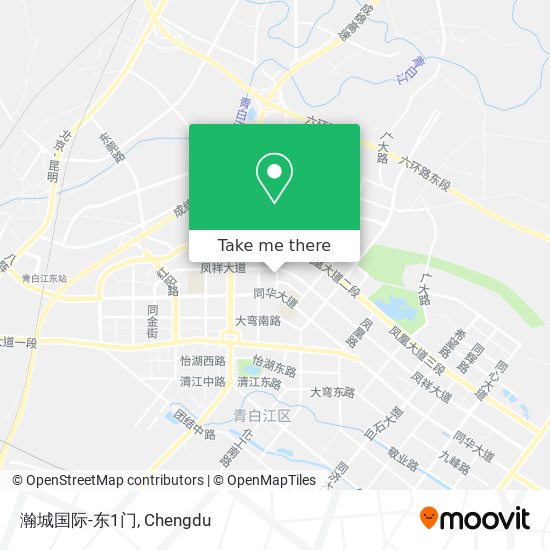 瀚城国际-东1门 map