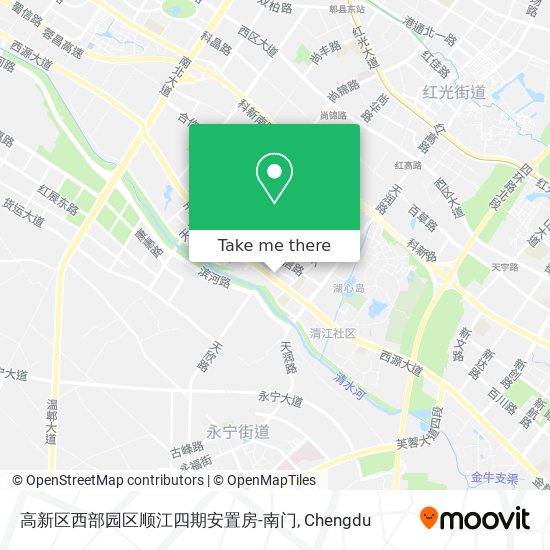 高新区西部园区顺江四期安置房-南门 map