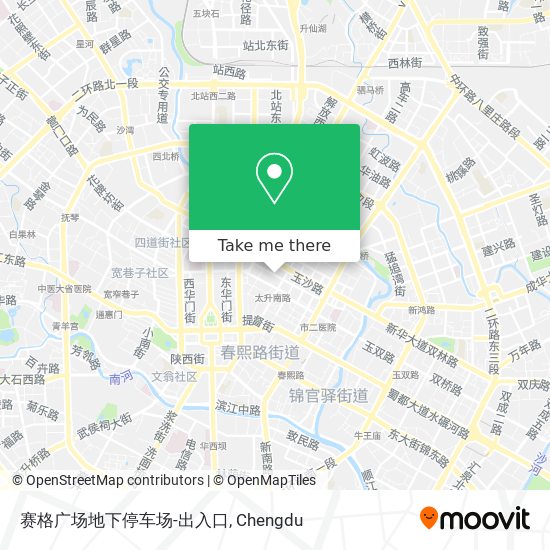 赛格广场地下停车场-出入口 map