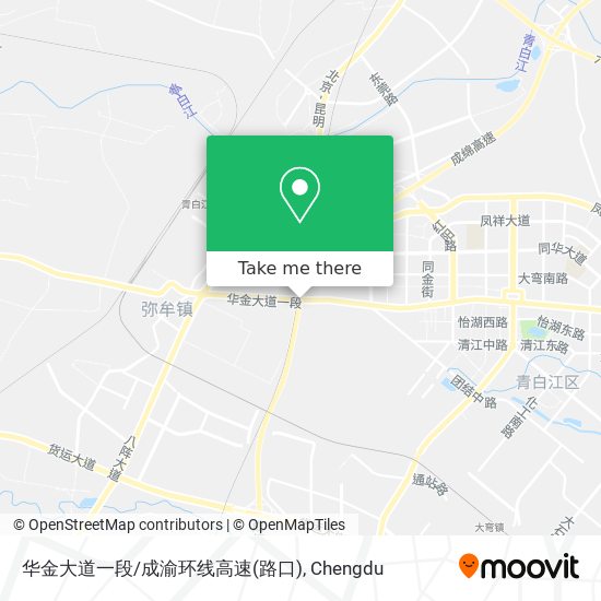 华金大道一段/成渝环线高速(路口) map
