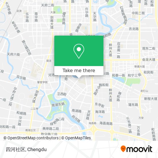 四河社区 map