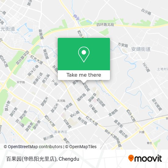 百果园(华邑阳光里店) map