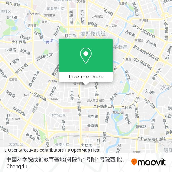 中国科学院成都教育基地(科院街1号附1号院西北) map