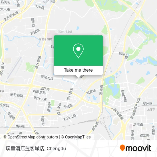 璞里酒店蓝客城店 map