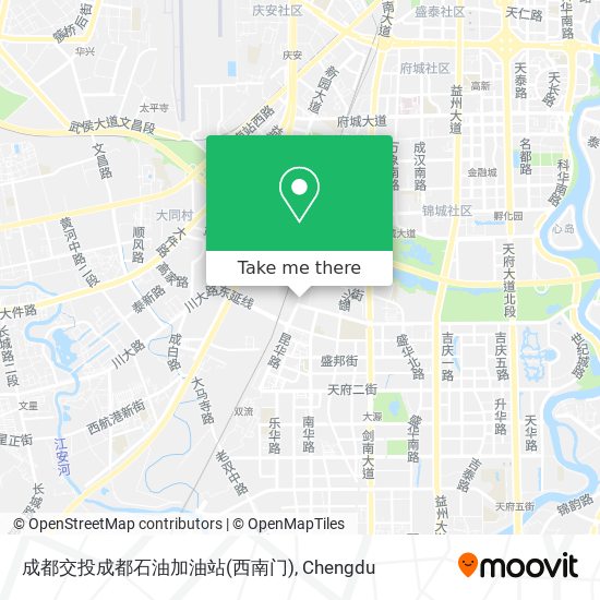 成都交投成都石油加油站(西南门) map