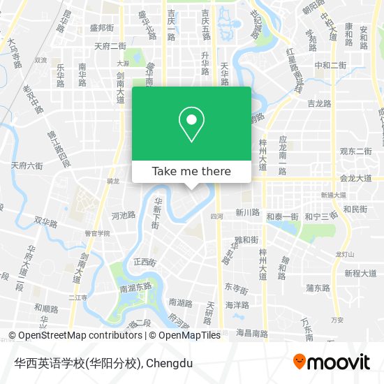 华西英语学校(华阳分校) map