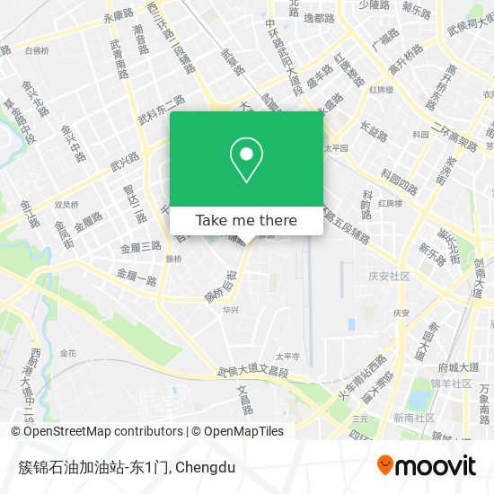 簇锦石油加油站-东1门 map
