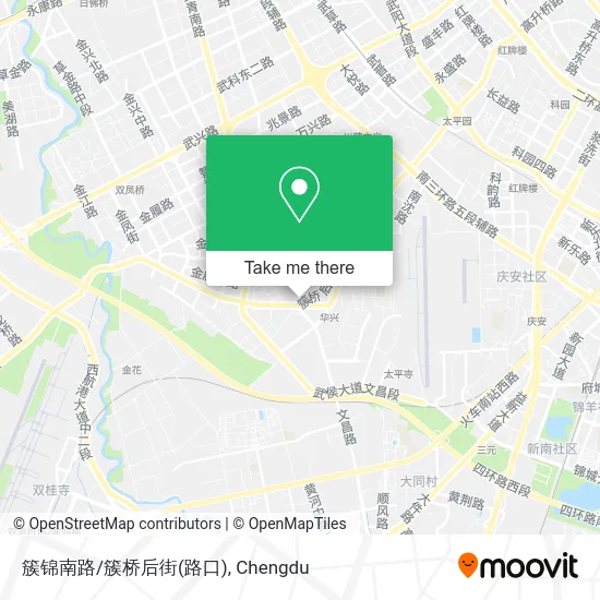 簇锦南路/簇桥后街(路口) map