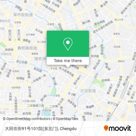 大田坎街91号101院(东北门) map