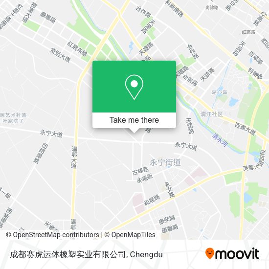 成都赛虎运体橡塑实业有限公司 map