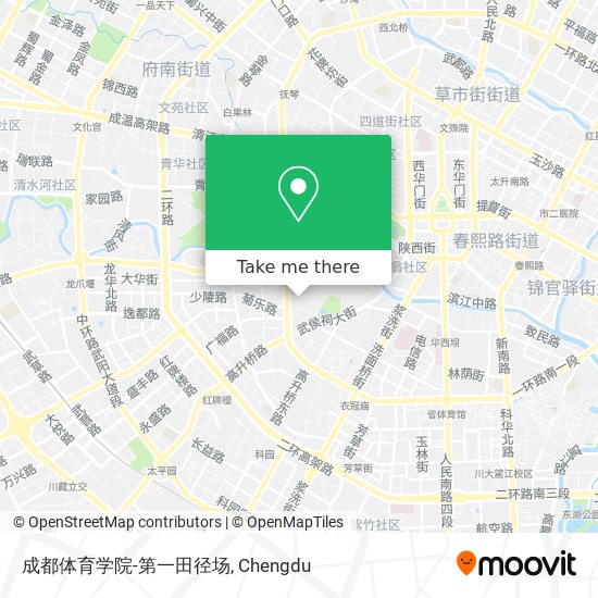 成都体育学院-第一田径场 map