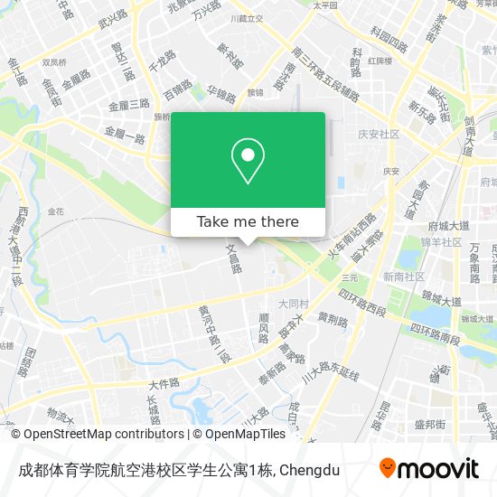 成都体育学院航空港校区学生公寓1栋 map