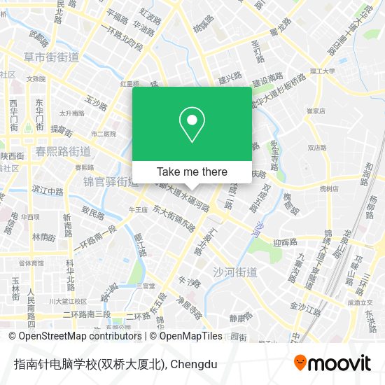 指南针电脑学校(双桥大厦北) map