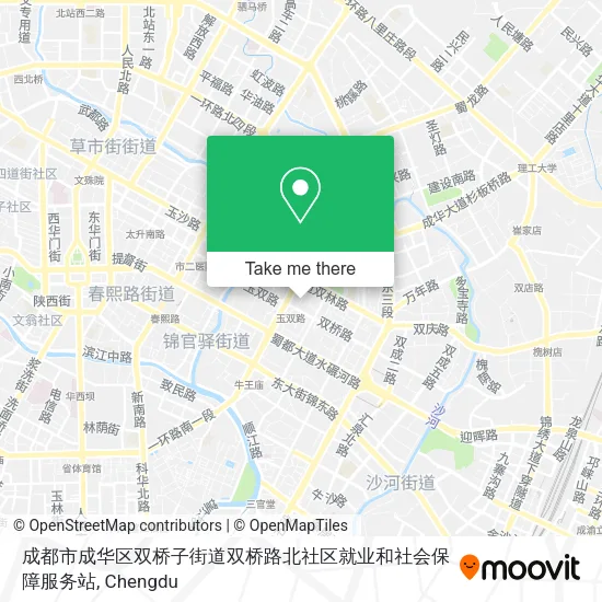 成都市成华区双桥子街道双桥路北社区就业和社会保障服务站 map
