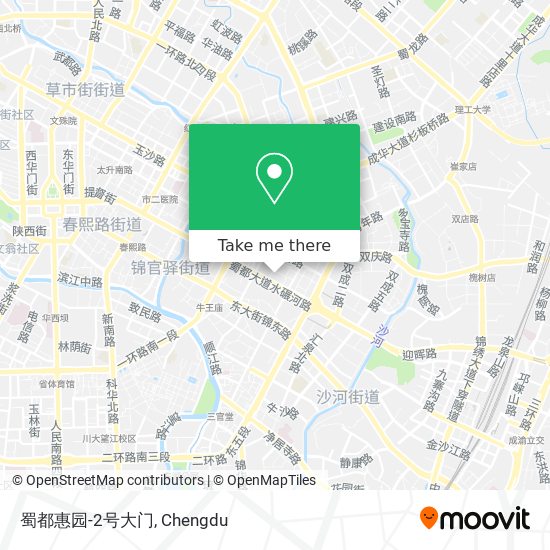蜀都惠园-2号大门 map