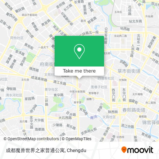 成都魔兽世界之家普通公寓 map