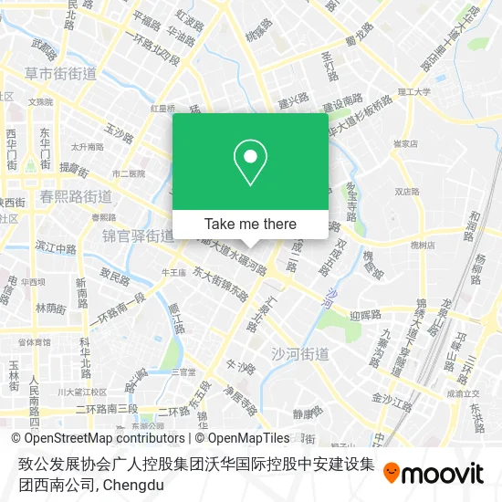 致公发展协会广人控股集团沃华国际控股中安建设集团西南公司 map